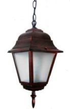 [022068 | XD-123/H COFFEE] Farol Colg. 1L E27 Niza 4 Caras (210X370Mm)