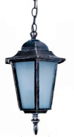 [022070 | XD-126/H COFFEE] Farol Colg. 1L E27 Napoles Rust 6 Caras (210X370Mm)