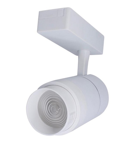 [030231 | TJGD32 Blanco] Spot P/Riel Led Mov. 30w 4k 15-60Gr. Blanco 110v (70x138)mm