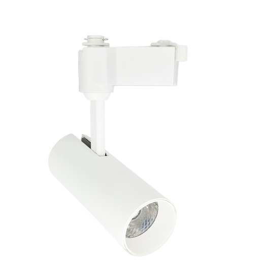[030250 | TL-015A-10w Wh] Spot Led P/Riel Movil Alum. Blanco 10w 4k 24gr. 800lm (190x100)mm