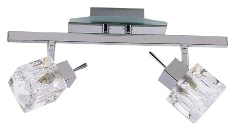 [032077 | 61083CR/2Sbwt] Spot 2L Gu9 Cr/Wt