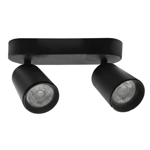 [032134 | M022-2 negro] Spot Sob. Movil Negro 2L Gu10 (300X95Mm)