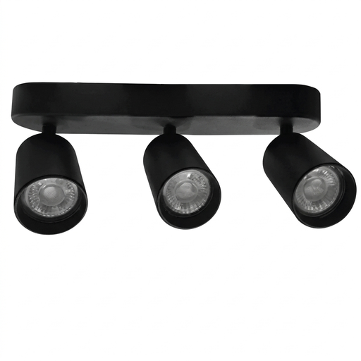 [032136 | M022-3 negro] Spot Sob. Movil Negro 3L Gu10 (400X95Mm)