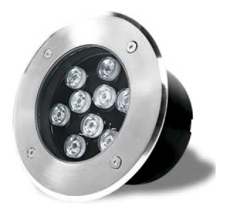 [033005 | UN0109 B6] Spot Piso Led Emp. Red. 9W 3K 100-240V (D160X95Mm) Ip67