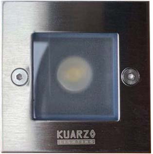 [033015 | KZ-WDK-E5020S] Spot Pared/Piso Led Emp. Cuad. 2W 3K 100-240V (70X70X50Mm) Ip54