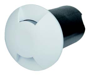 [033061 | LDM0322-1 2L] Spot Piso Emp. Red. Aluminio Blanco 2x1w 3K (D60x80L)mm IP67