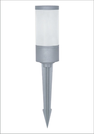 [034015 | KZ-WDK-B2106] Bolardo 1L E27 T/Estaca Aluminio Negro (D90X204Mm) Ip54