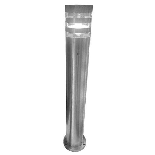 [034039 | 5009L Satin B6] Bolardo 1L E27 Aluminio Satinado (D800Mm) Ip65