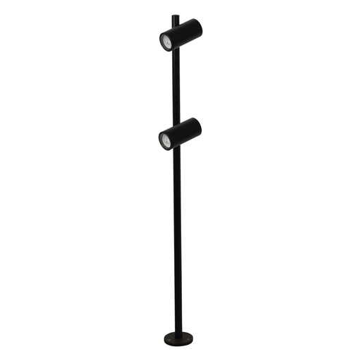 [034046 | 35220410.16] Farol De Pie 2L Gu10 Movibles L110X10Cm Negro Ip54