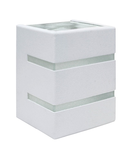 [034203 | 159210.11] Aplique Pared Bid.+Front. Interior 1L G9 Rect. 12X8Cm Blanco Ip41