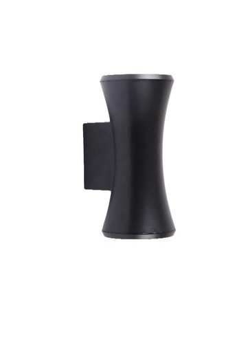 [034243 | B2620 BK B6] Aplique Pared 2L Gu10 Bid. Ext. Conico Negro (190X110Mm) Ip54