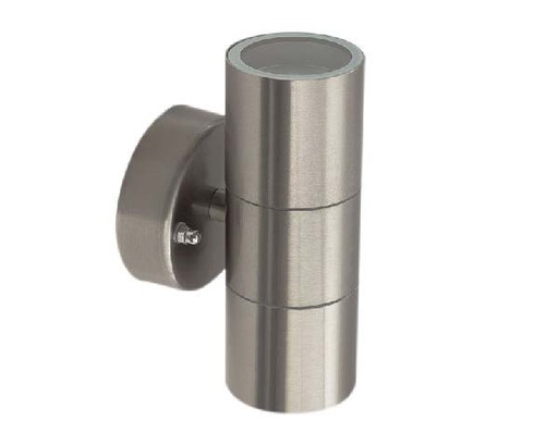 [034271 | DL8046Nk] Aplique Ext. Bid. Redondo 2L Gu10 17X10Cm Nk