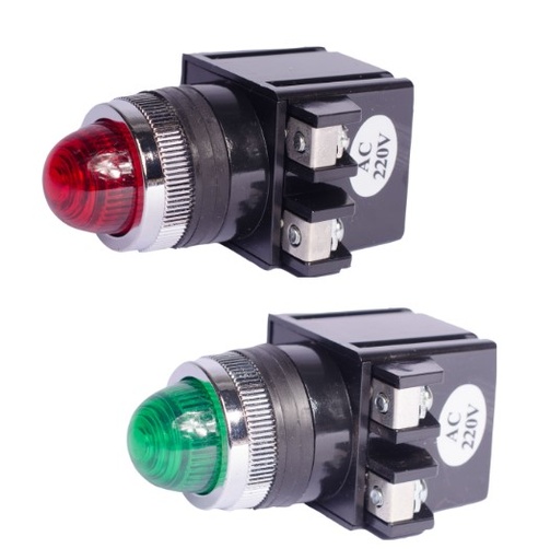 [080145 | CA-25R/440V] Luz Piloto 25Mm. Con Transformador 440V. Camsco