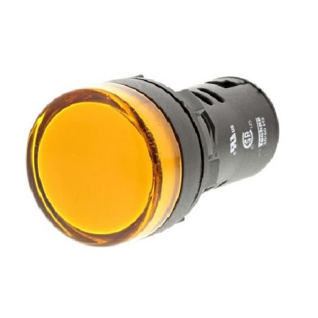 [080193 | AD-22DAMP/Y] Luz Pil. Led Amperimetro Amarilla 0-100A 22Mm Cnc