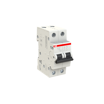 [090017 | 2CDS212001R0634] Breaker Riel DIN 2F SH202-C63 - 63A - 6kA, ABB
