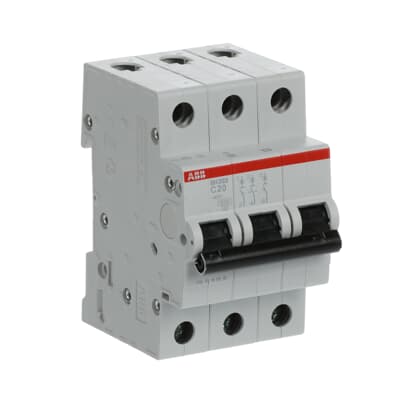 [090021 | 2CDS213001R0204] Breaker Riel DIN 3F SH203-C20 - 20A - 6kA, ABB