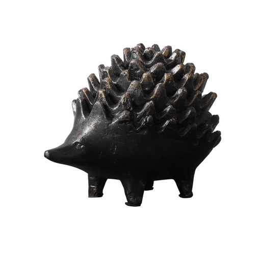 [150398 | R17783] Figura De Puercoespin De Acero Y Bronce