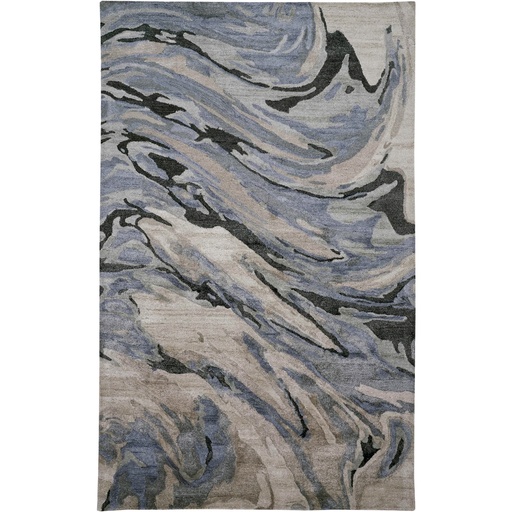 [155036 | 83842] Alfombra (1.07X1.68)M Color Azul/Gris Dryden