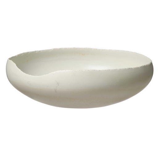 [159025 | R17647
] Tazon De Ceramica Blanco Moderno 25x10x25cm