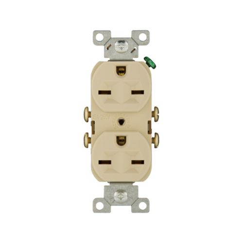 [170034 | 826V] Toma Doble Pol. Beige Emp. 220V/15A #826V Cooper-Eaton