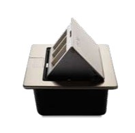 [174065 | ACC90276] Toma Para Piso Metal Plata Veto S/Tacos