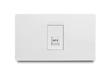 [174129 | PRE16245] Toma Datos Doble Rj45 Cat6 Blanco Premium