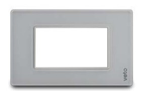 [174170 | PRE29573] Placa Toma C/Bast Vidrio Blanco Premium Stilo