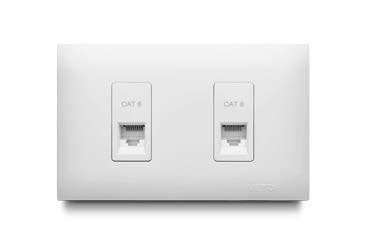 [176024 | VIV13602] Toma Datos Doble Blanco Veto Vive