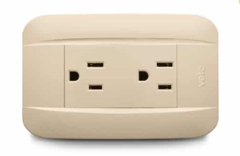 [176108 | VIV13435] Toma Doble Polarizado Marfil Veto Vive