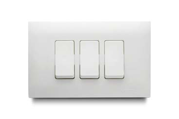 [176252 | VIP12025] Interruptor Triple No Neon Veto Basic Bl