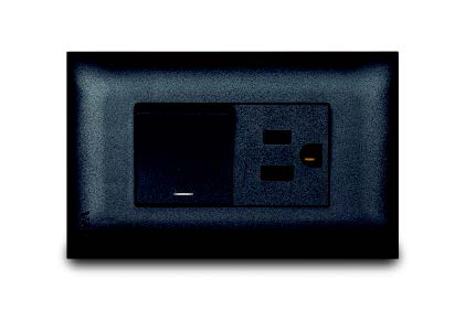 [176358 | VIV19420] Toma Mixto Toma+Int. Balancin Ancho Negro Veto Vive