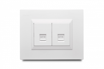 [176509 | PLU60859] Jack Datos Doble Preensamblado Bl Veto Plura