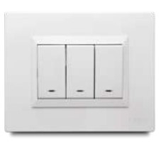 [176527 | PLU60798] Conmutador Triple Preensamblado Bl Veto Plura