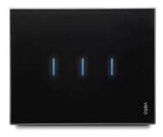 [176539 | PLU62365] Conmutador Inteligente Triple Wifi Plura Smart Negro