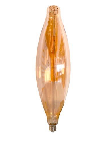 [181067 | CT120-Long] Foco Led Grande Alargado Ambar Ancho 11Cm L 40Cm E27 8W 85-265V