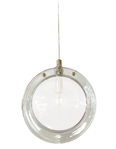 [181510 | MG-9157 white] Lamp. Colg. 1L G4 D16X20Cm Vidrio Blanco