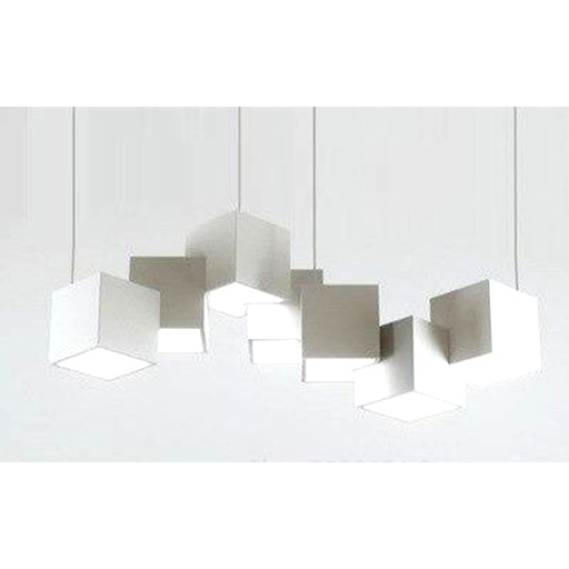 [181592 | Y8830-D8WH] Lamp. Colg. Led L750Xw200Xh240Mm 8X5W 3K Blanco Metal