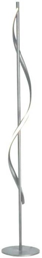 [181630 | PPF2678 Silver] Lamp.Pie Led 20W T/Espiral 3K L165Cm Plata