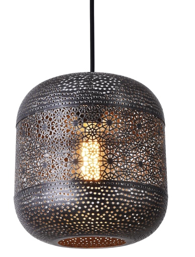 [181909 | DD-1071] Lamp. Colg. 1L E27 Metal Troquelado (250X270Mm)