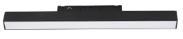 [183102 | TX0240B-12] Lamp. Magnetica Led Fija Luz General Alum. Negro 12w 3k 120gr. 48v (300x22x43)mm IP20