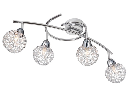[191067 | NIC-209243] Lamp. Techo 4L G9 Cromo Bolas mm