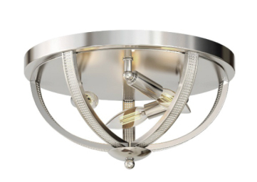 [191170 | NCS19030W-3C B6] Lamp. Techo T/Plafon 3L E14 D33X17Cm Cromo
