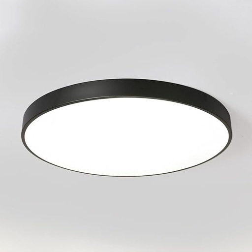 [200190 | RD300-BK] Plafon Led Redondo Negro (D300xH50)mm 24w 3cct 3k/4k/6k (85-265)v