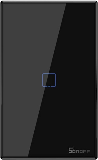 [250010 | T3US1C-TX] Interruptor Tactil Wifi 1L Simple Negro
