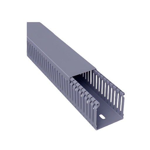 [310154 | P-0064] Canaleta Ranurada Gris 80 X 60Mm 2M Dexson