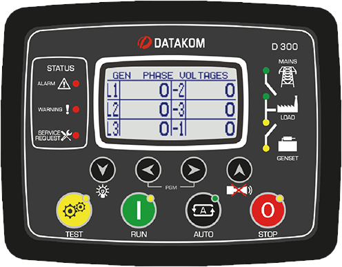 [311131 | D-300-MK3] Modulo Transferencia 0-520V L-Lcd Datakom