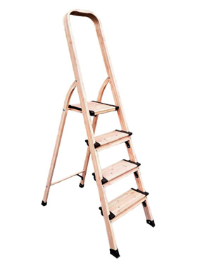 [320527 | R16604] Escalera 4 Peldanos c/Plataforma Aluminio