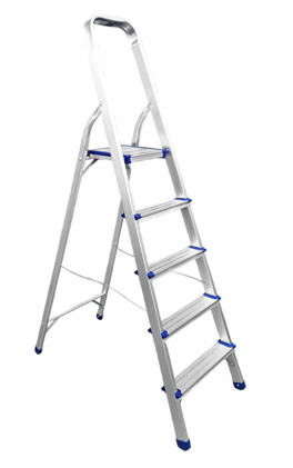 [320528 | R16005] Escalera 5 Peldanos c/Plataforma Aluminio