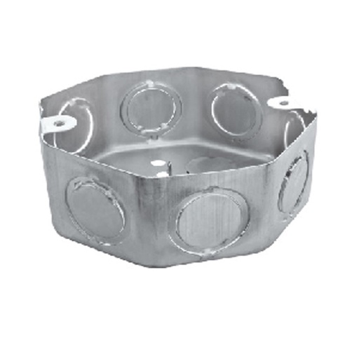 [340016 | 54151C-1/2&3/4-0.6] Caja Octogonal Grande 8 Huecos Imp