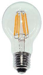 [430184 | A60-3K-8W-E27] Foco Led A60 E27 8W 3K Claro 110-130V (D60Mm)